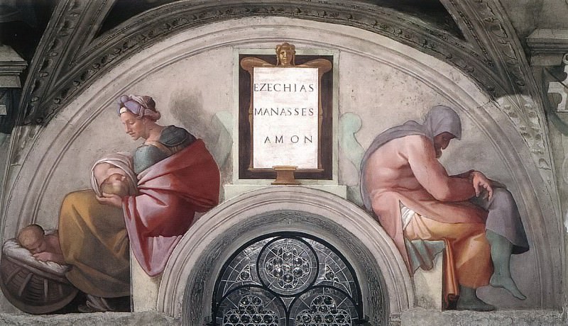 Hezekiah – Manasseh – Amon, Michelangelo Buonarroti