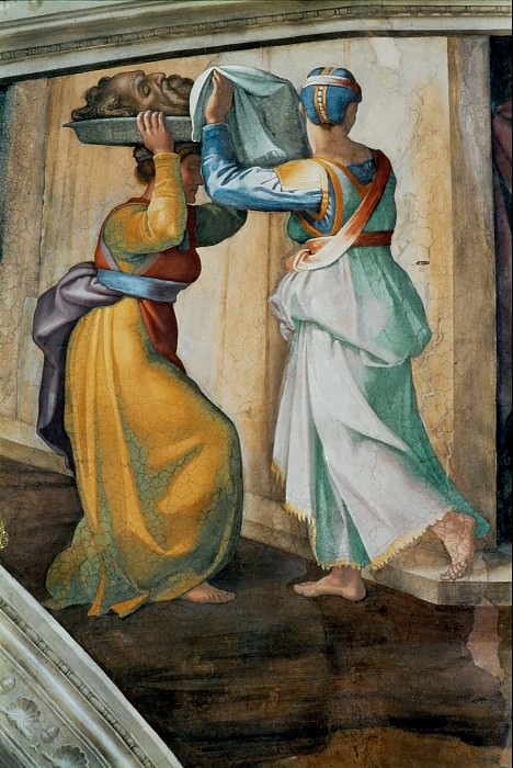 Judith and Holofernes , Michelangelo Buonarroti