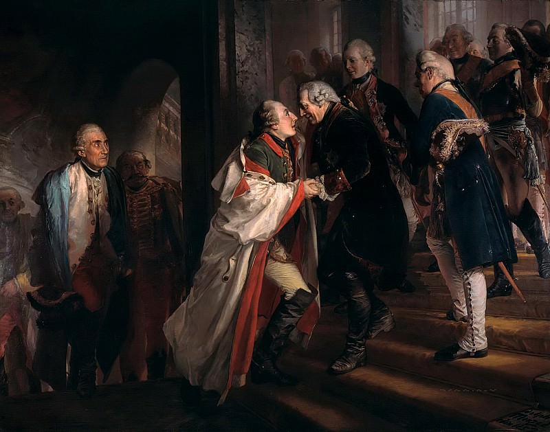 Encounter Frederick II with Emperor Joseph II in Neisse in 1769