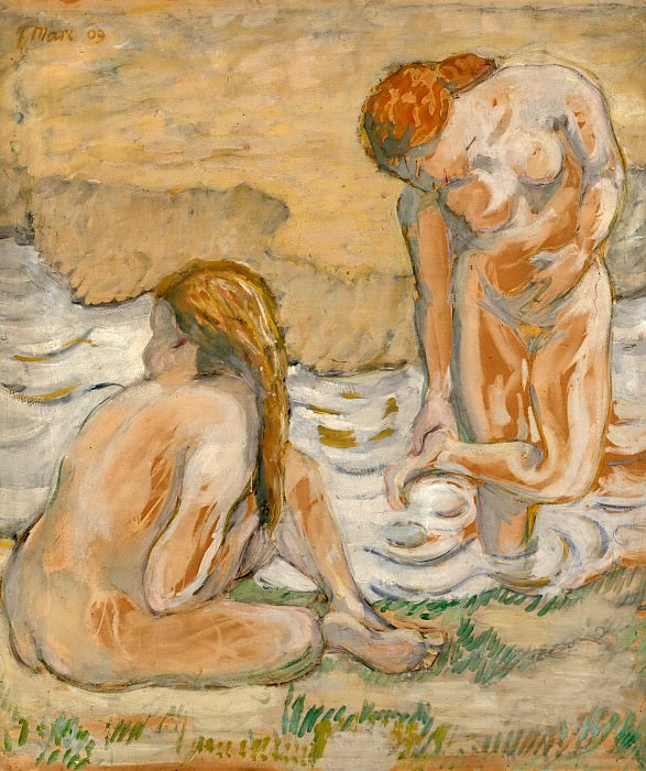 Two bathing women 