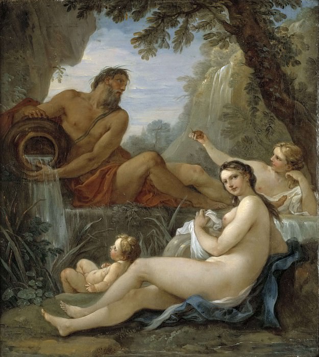 A River and a Fountain Nymph, Charles-Joseph Natoire