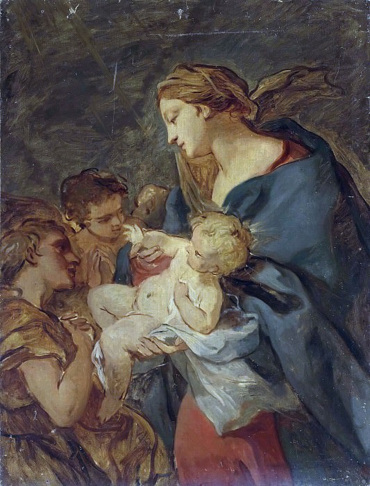 Мадонна с Младенцем и ангелами, Шарль-Жозеф Натуар