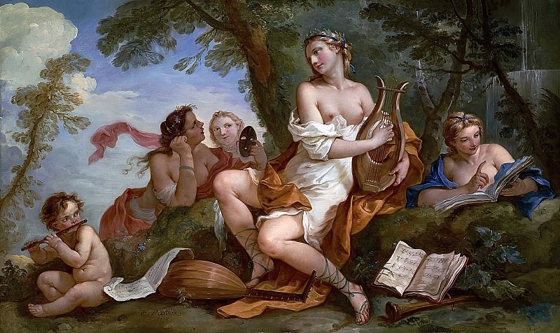 A Personification of Music, Charles-Joseph Natoire