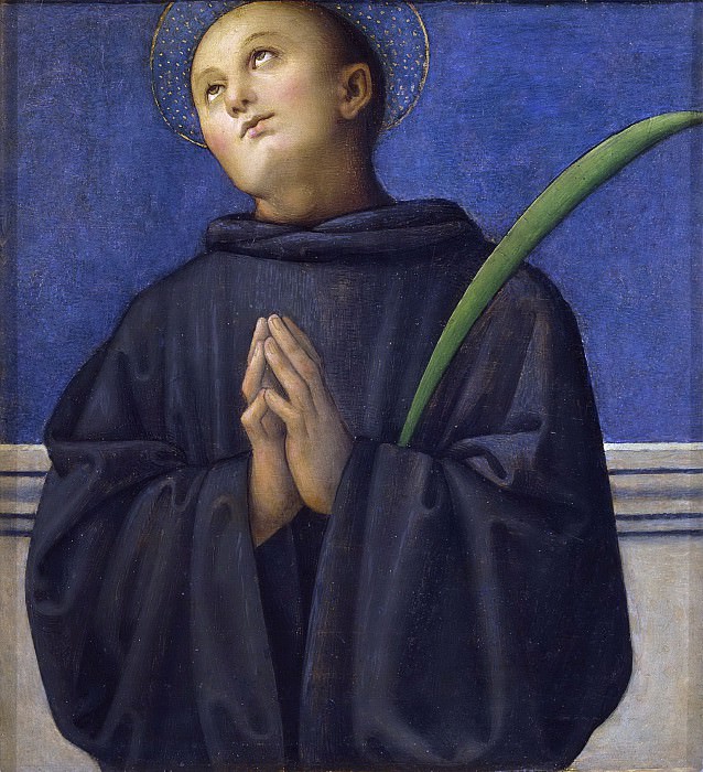 Polyptych for S. Pietro in Perugia, predella – Saint Placidus