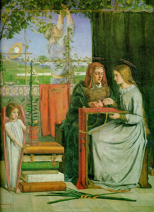 The Childhood of the Virgin, Dante Gabriel Rossetti