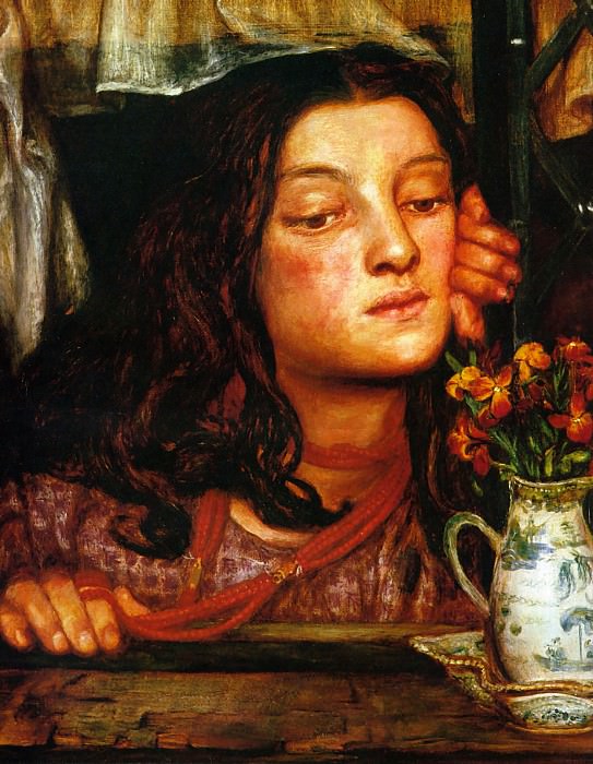 Girl at a Lattice, Dante Gabriel Rossetti