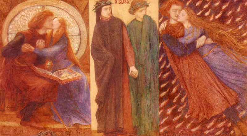 Paolo And Francesca Da Rimini, Dante Gabriel Rossetti
