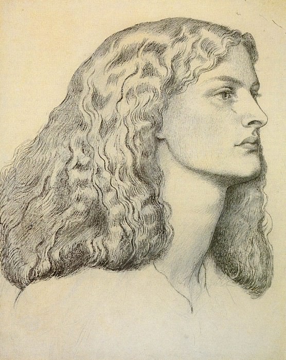 Dante Portrait Of Annie Miller, Dante Gabriel Rossetti