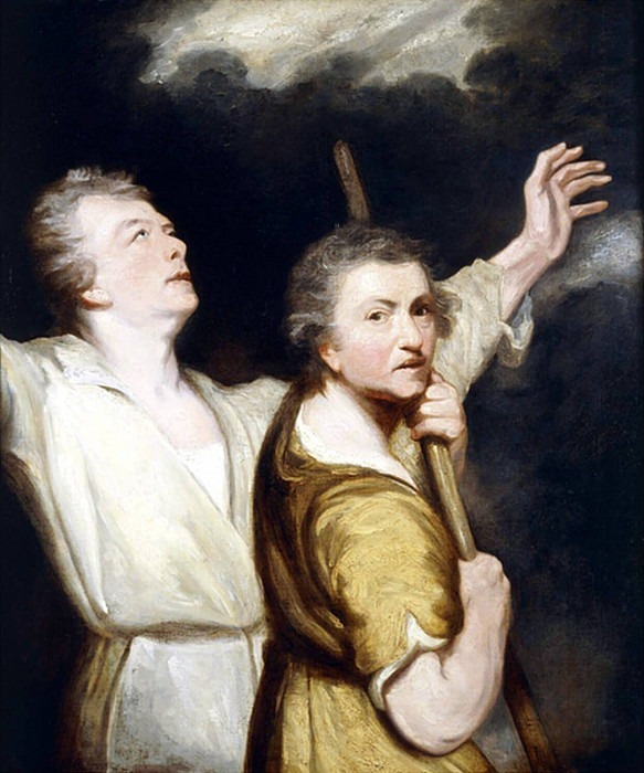 Портрет художника и Томаса Жерве в образе поклоняющихся пастухов, Джошуа Рейнольдс