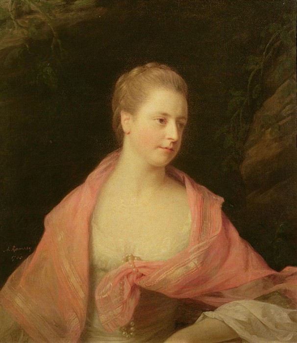 Portrait of Marie, second daughter of Sir Robert Walpole and wife of James Earl Waldegrave, Allan Ramsay