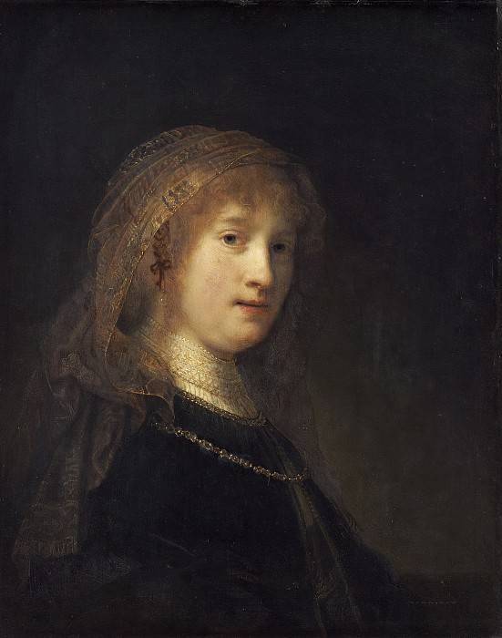 Saskia van Uylenburgh, the Wife of the Artist, Rembrandt Harmenszoon Van Rijn
