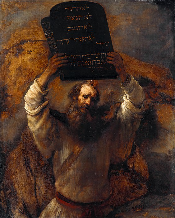 Моисей, разбивающий скрижали, Рембрандт Харменс ван Рейн