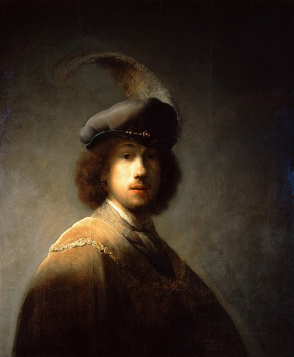 Self-Portrait, Aged 23, Rembrandt Harmenszoon Van Rijn