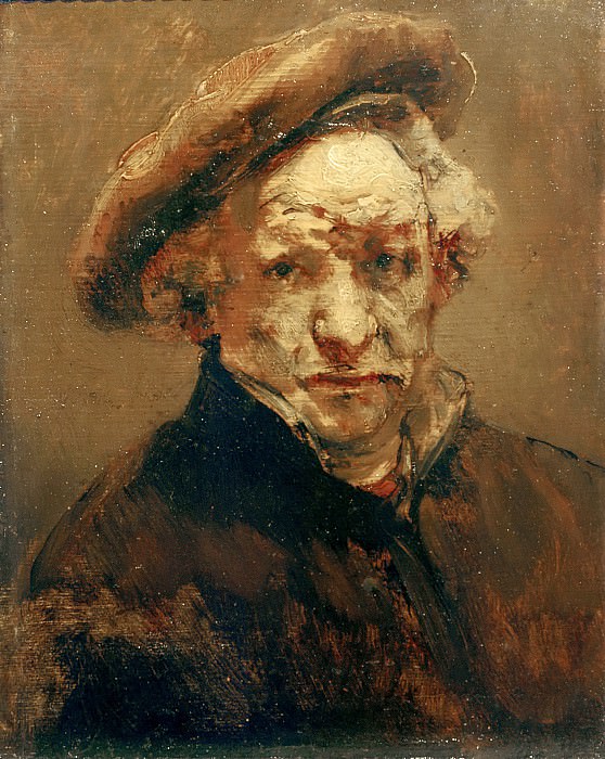 Selfportrait, study, Rembrandt Harmenszoon Van Rijn