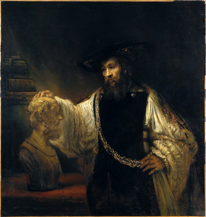 Aristotle Contemplating Bust of Homer, Rembrandt Harmenszoon Van Rijn