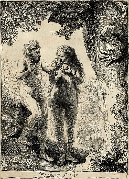 Adam and Eve, Rembrandt Harmenszoon Van Rijn