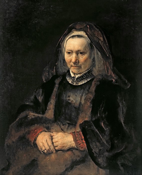 Портрет пожилой женщины , Рембрандт Харменс ван Рейн