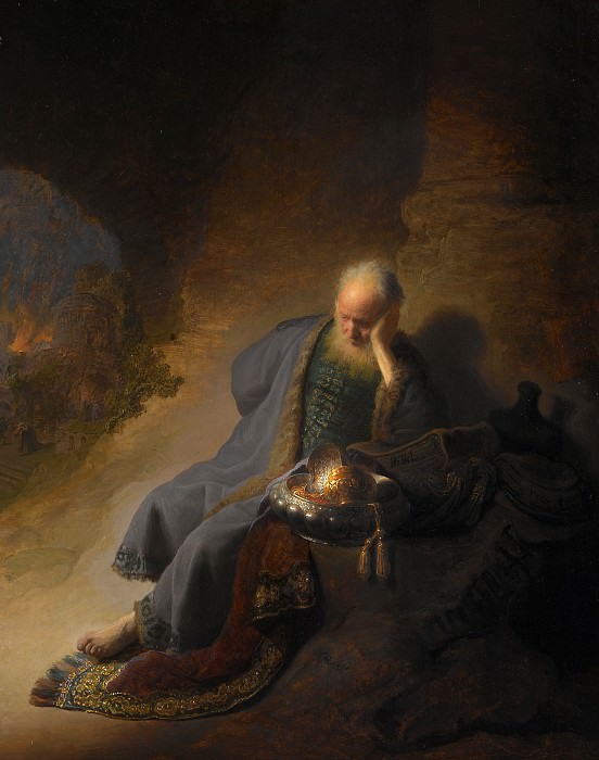 Иеремия, оплакивающий разрушение Иерусалима, Рембрандт Харменс ван Рейн