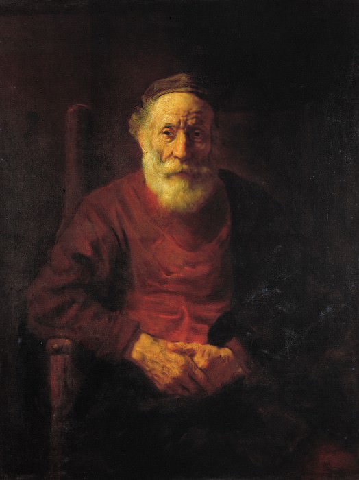 Portrait of an Old Man in Red, Rembrandt Harmenszoon Van Rijn