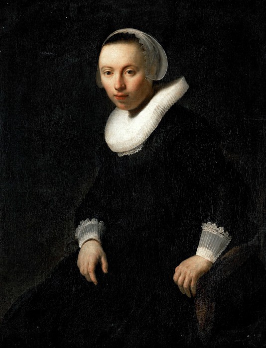 Портрет сидящей молодой женщины, Рембрандт Харменс ван Рейн