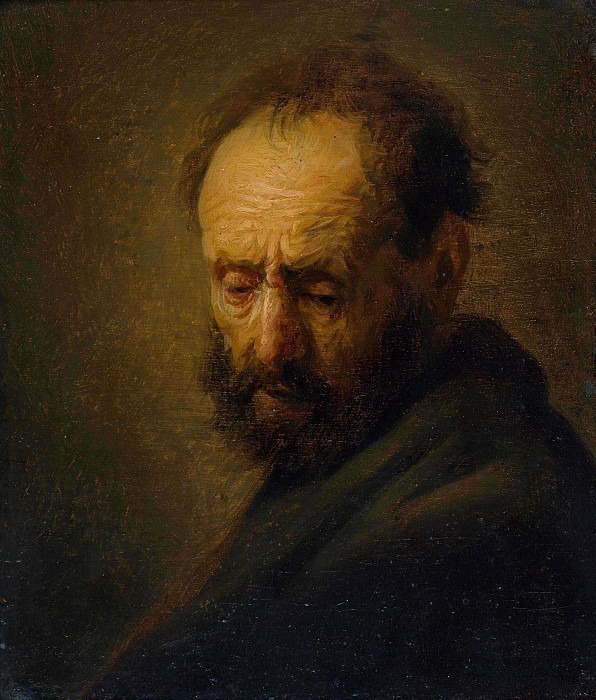 Head of a bearded man, Rembrandt Harmenszoon Van Rijn