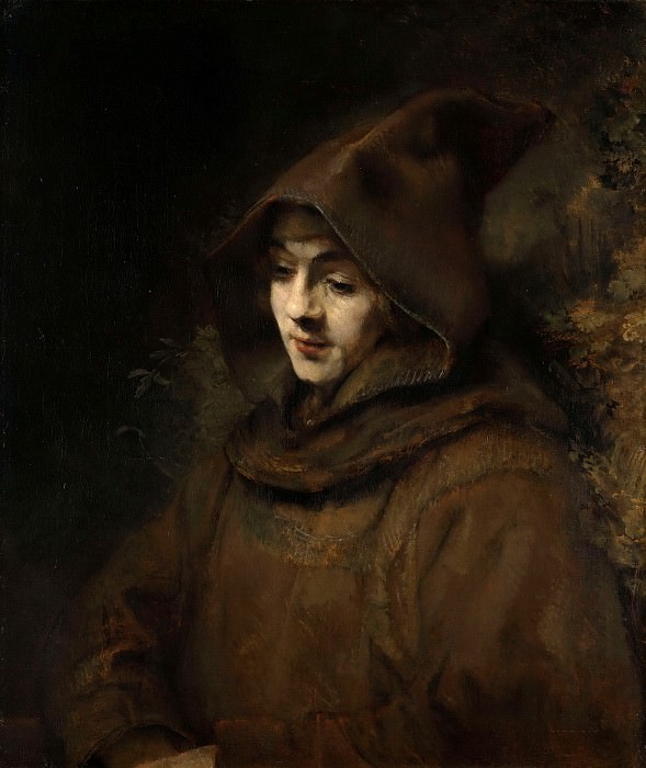 Rembrandts zoon Titus in monniksdracht, Rembrandt Harmenszoon Van Rijn