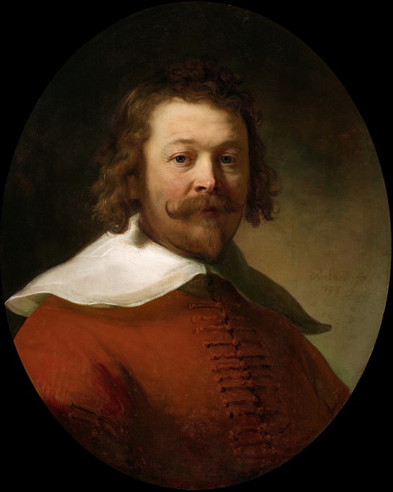 Portrait of a Man in a Red Coat, Rembrandt Harmenszoon Van Rijn