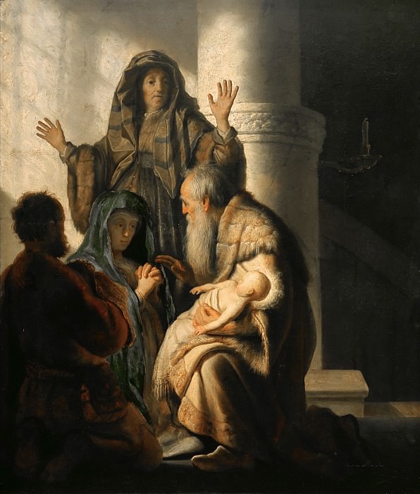 Anna and Simeon in the Temple, Rembrandt Harmenszoon Van Rijn