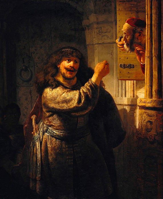 Simson threatened his father-in-law, Rembrandt Harmenszoon Van Rijn