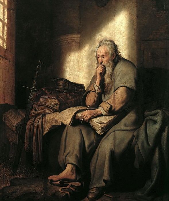 St. Paul in Prison, Rembrandt Harmenszoon Van Rijn