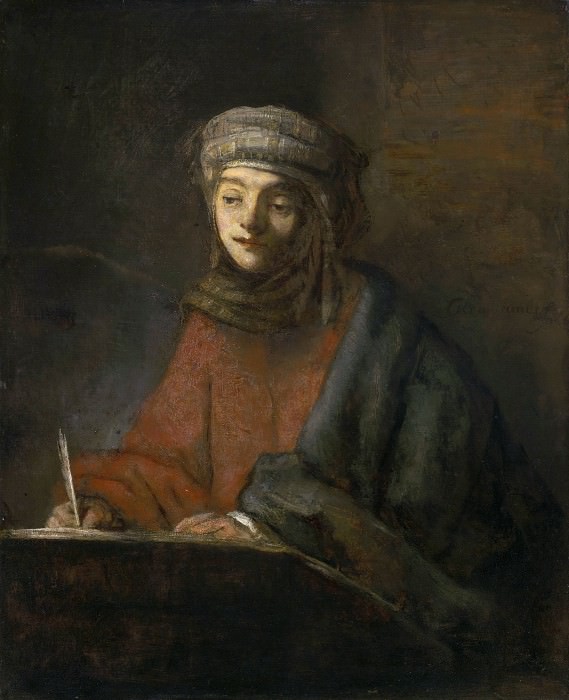 Пишущий евангелист , Рембрандт Харменс ван Рейн