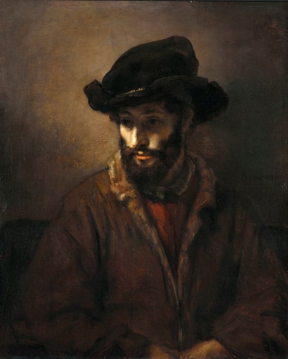 Бородатый мужчина в шляпе [мастерская], Рембрандт Харменс ван Рейн
