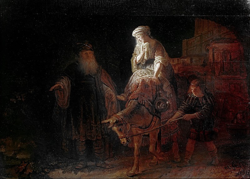The expulsion of Hagar , Rembrandt Harmenszoon Van Rijn