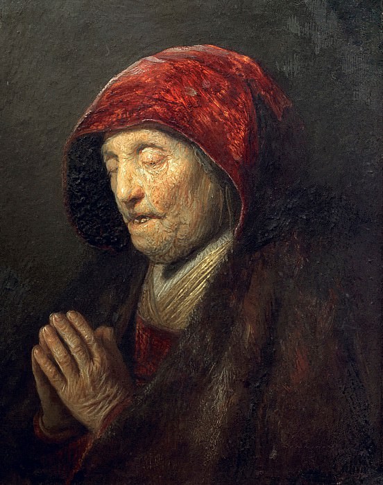 Портрет молящейся матери, Рембрандт Харменс ван Рейн