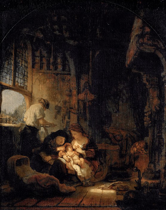 THE HOLY FAMILY , Rembrandt Harmenszoon Van Rijn