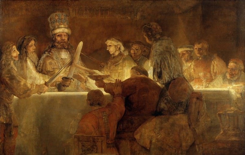 The Conspiration of the Bataves, Rembrandt Harmenszoon Van Rijn