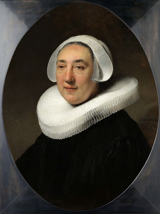 Portret van Haesje Jacobsdr van Cleyburg, Rembrandt Harmenszoon Van Rijn