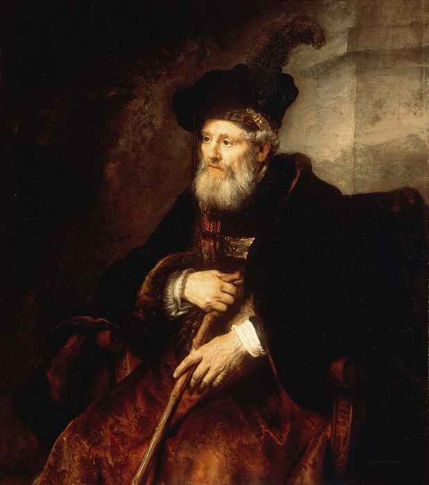 Portrait of a seated old man, Rembrandt Harmenszoon Van Rijn