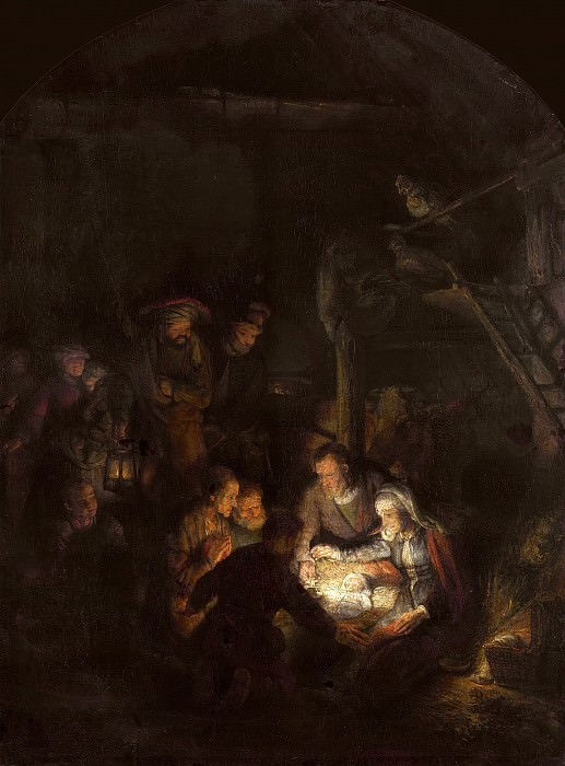 Поклонение пастухов, Рембрандт Харменс ван Рейн