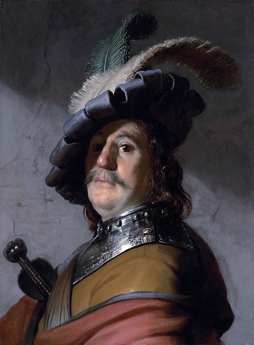 Мужчина в горжете и шляпе, Рембрандт Харменс ван Рейн