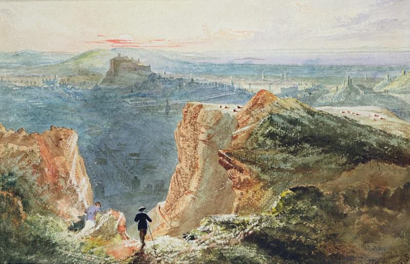 Salisbury Crags, Edinburgh, William Bell Scott