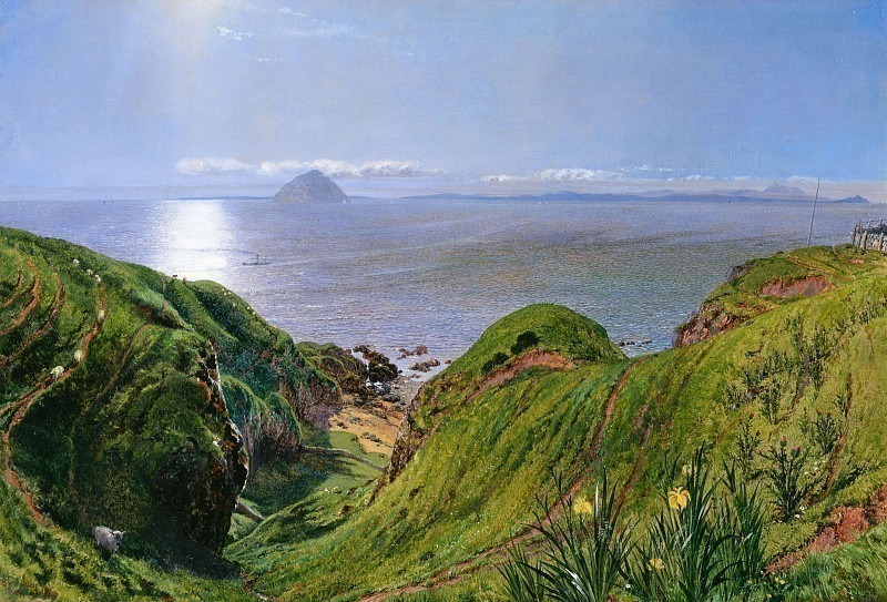 A View of Ailsa Craig and the Isle of Arran, William Bell Scott