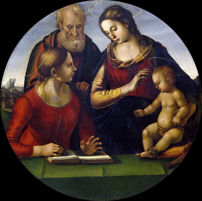Holy Family with Saint Catherine of Alexandria, Luca Signorelli