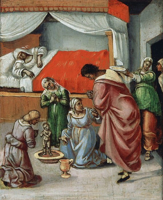 Birth of St. Nicholas of Bari [Workshop], Luca Signorelli