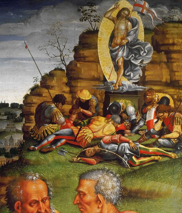 Deposition from the Cross, detail, Luca Signorelli