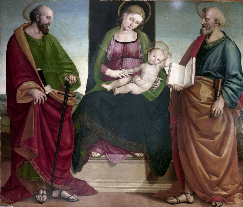 Madonna with child and Saints Peter and Paul, Luca Signorelli