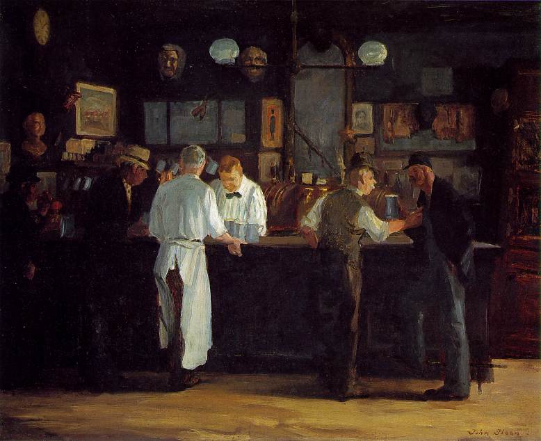McSorleys bar, John French Sloan