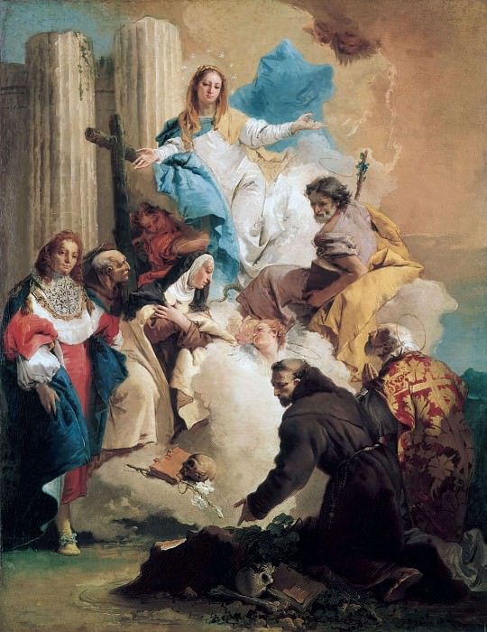 Богородица и шестеро святых, Джованни Баттиста Тьеполо