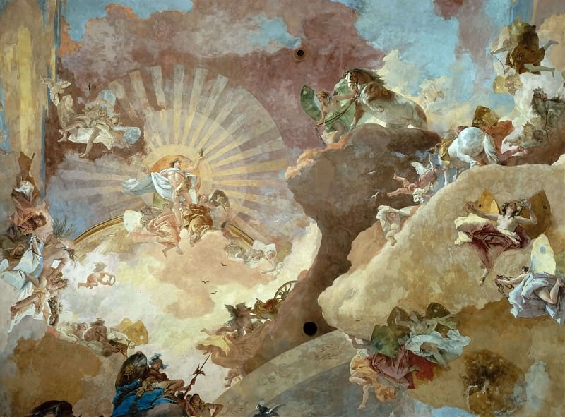 Apollo and the Continents, detail, Giovanni Battista Tiepolo