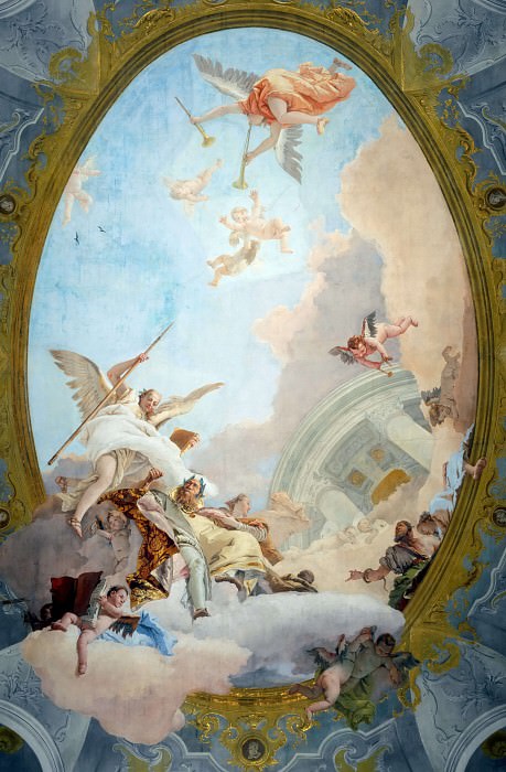 Allegory of Merit Accompanied by Nobility and Virtue, Giovanni Battista Tiepolo